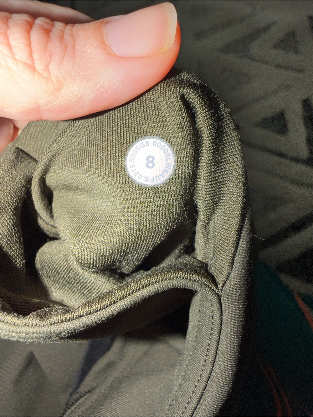 Lululemon Wunder Under Crop III 21” Dark Olive Luxtreme Leggings Size 8 - Picture 4 of 7